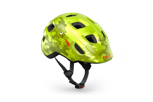 Dětská helma MET Hooray zelená chameleon lesklá