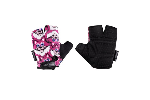 Dětské rukavice FORCE Wolfie Kid PInk