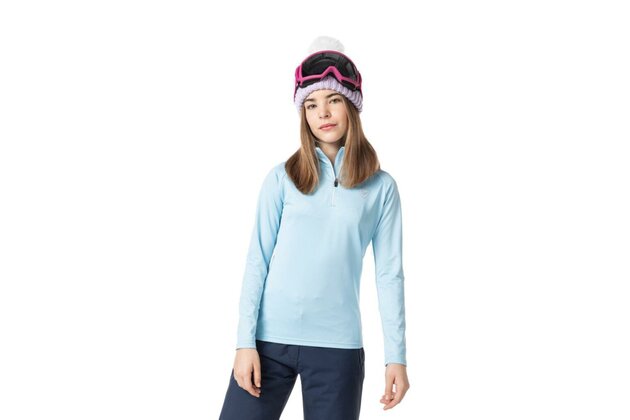 Mikina ROSSIGNOL GIRL 1/2 ZIP WARM STRETCH