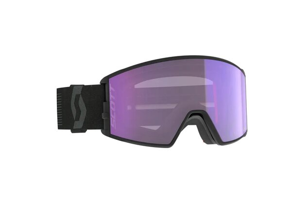 Brýle SCOTT React LS Mineral Black AMPLS Blue Chrome