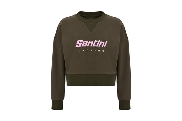 Krátká dámská mikina SANTINI Brand Green