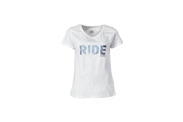 Dámské triko GHOST Casual Line Ride White/Ice Blue