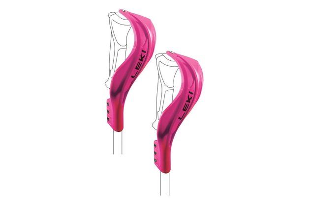 Chrániče LEKI Gate Guard Closed Worldcup Compact Neonpink