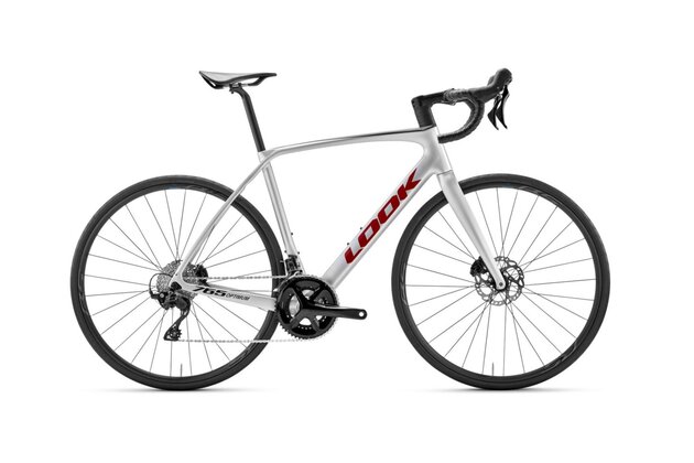 LOOK 765 Optimum 2 105 Metallic Silver/True Blood / Shimano WH-RS171