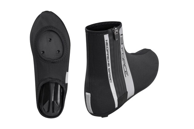 Návleky na tretry FORCE Neopren Basic Black