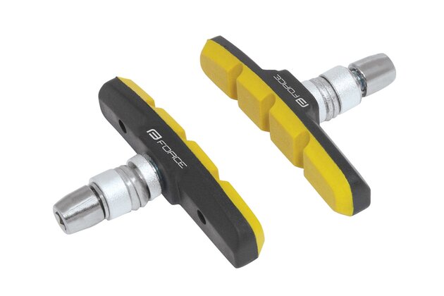 Brzdové špalky FORCE Black/Yellow