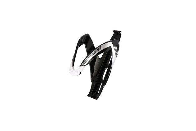 Košík na láhev ELITE Custom Race Glossy Black/White