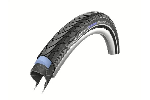 Plášť SCHWALBE Marathon Plus Perf SmartGuard TwinSkin drát ADDIX Black+Reflex
