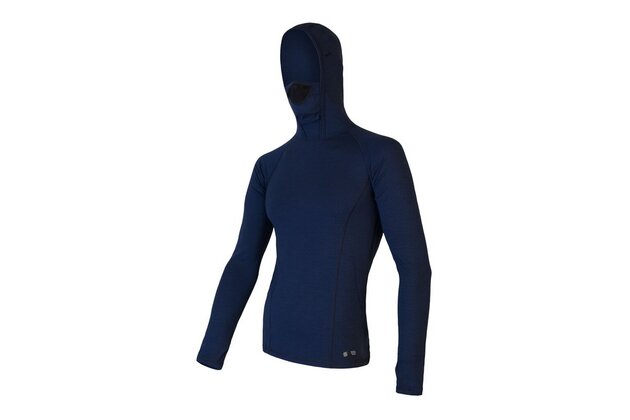 Triko s kapucí SENSOR Merino DF Blue