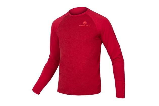 Triko s dlouhým rukávem ENDURA One Clan Raglan Rust Red