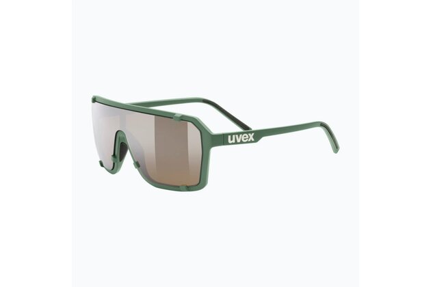 Brýle UVEX Esntl Epic Moss Green Matt/Mirror Gold