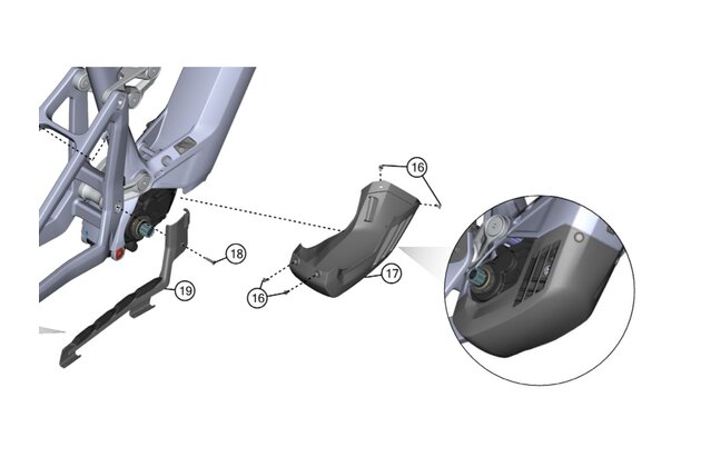Kryt motoru GHOST E-Riot MY25 Bosch 5 gen