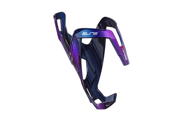 Košík na láhev ELITE Vico Glam Metalic Blue/White