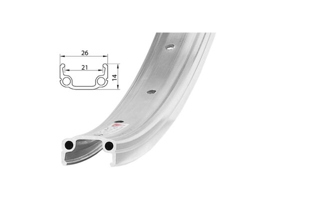 Ráfek REMERX RMX 21 20" Natural 36 děr