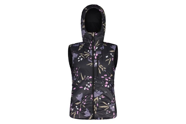 Dámská vesta MALOJA ZINKENM Deep Black Brushflower