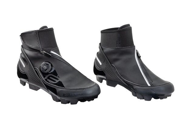 Zimní MTB tretry FORCE Glacier Black