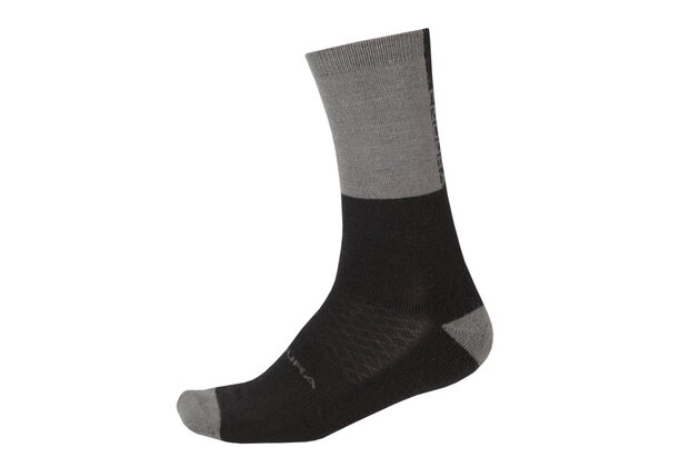 Zimní ponožky ENDURA Baabaa Merino Black