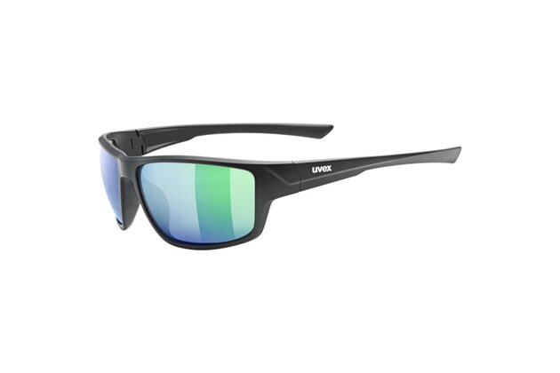Brýle UVEX Sportstyle 230 Black Matt/Mirror Green