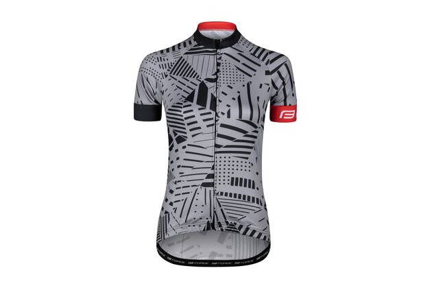 Dámský dres FORCE Shard Lady Grey/Black