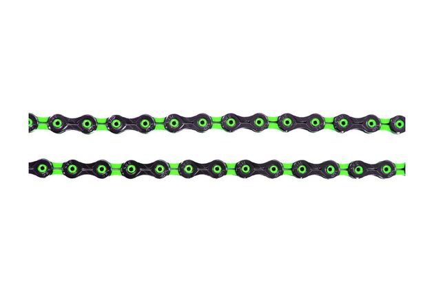 Řetěz KMC DLC11 SuperLight Black/Green