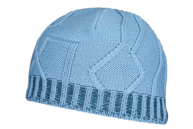 Čepice ORTOVOX Merino Tangram Knit Ice Waterfall
