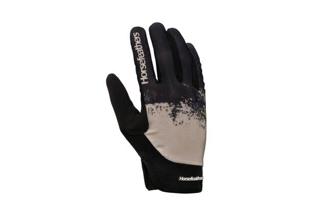 Rukavice HORSEFEATHERS Digger Black/Silver Birch