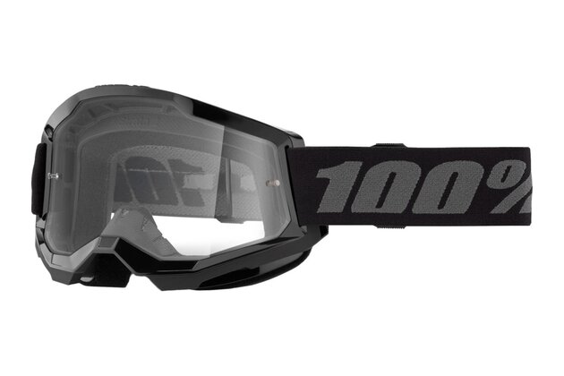 Brýle 100% Strata 2 Black/Clear Lens