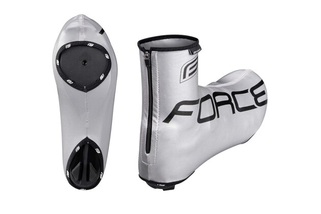 Návleky na tretry FORCE Flare Road Fully Reflective