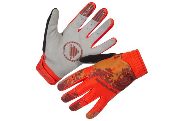Dlouhoprsté rukavice ENDURA SingleTrack Windproof Paprika