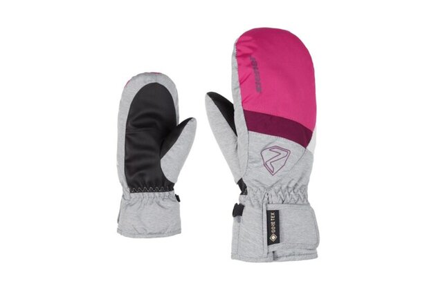 Rukavice ZIENER LEVIN-Z GTX MITTEN glove junior unisex pop pink.light mélange