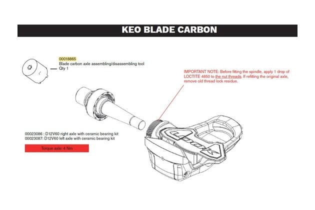 Klíč na pedály LOOK Keo Blade Carbon