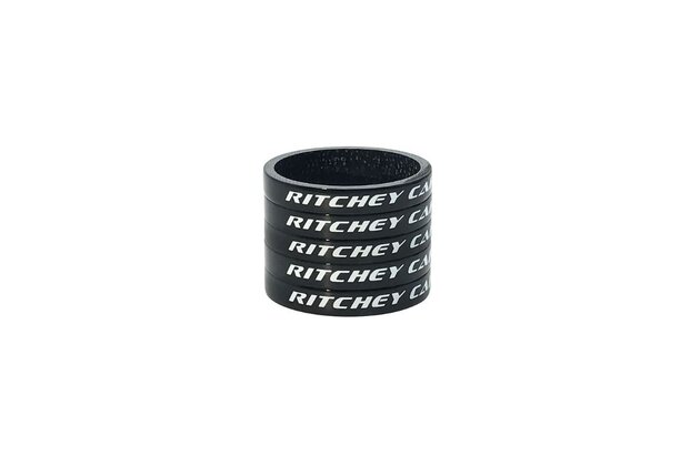 Podložky RITCHEY WCS Carbon Black UD Glossy 5x5mm