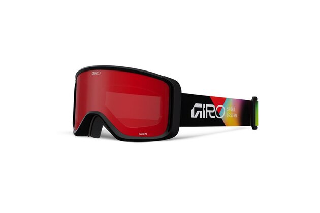 Brýle GIRO Sagen Black Angles-Amber Scarlet/Yellow (2skla)