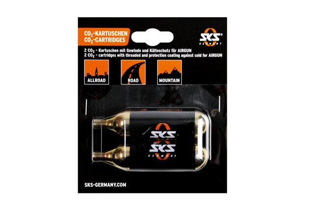 Co2 bombičky SKS 16g se závitem pro Airbuster, 2 ks