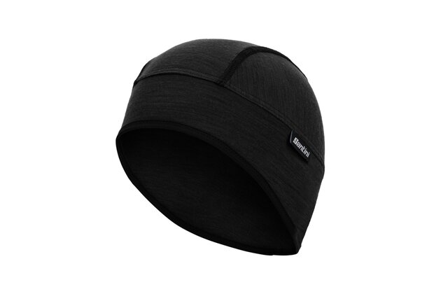 Čepice pod helmu SANTINI Wool Black