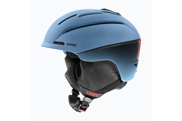 Přilba UVEX Levitate MIPS Stone Blue/Black Matt