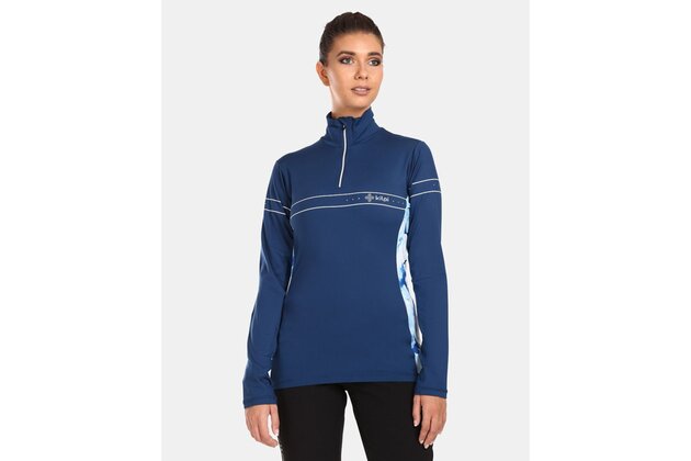 Dámské funkční triko s límečkem KILPI Leema Dark Blue