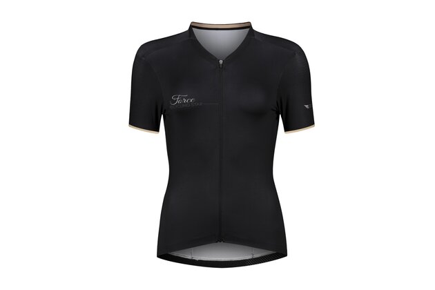 Dámský dres s dlouhým rukávem FORCE Gold Black/Gold