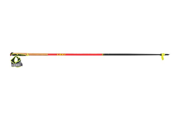 Skialpové hole LEKI Mezza Race Naturalcarbon-Fluorescent Red-Neonyellow