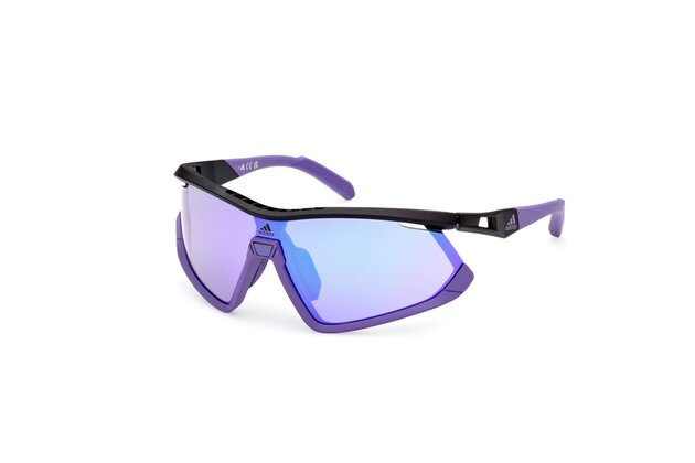 Sluneční brýle ADIDAS Sport SP0055 Black/Gradient Or Mirror Violet Sluneční brýle ADIDAS Sport SP0055 Black/Gradient Or Mirror Violet
