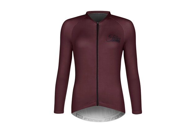 Dres s dlouhým rukávém FORCE Charm Uni Burgundy