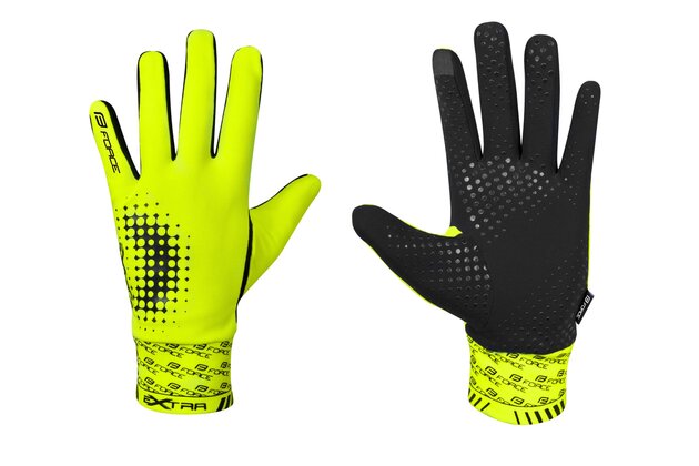 Rukavice FORCE Extra Fluo