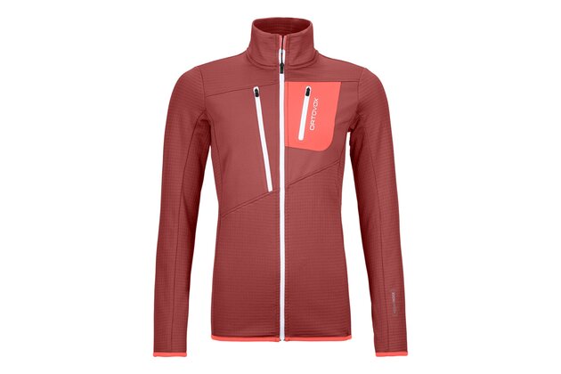 Dámská mikina ORTOVOX Fleece Grid Blush