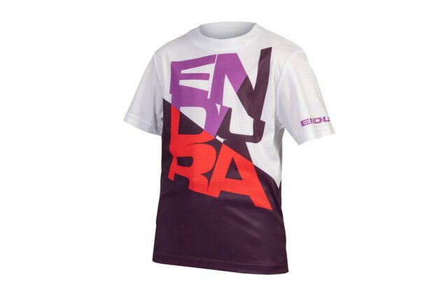 Dětský dres ENDURA SingleTrack Core Tee Aubergine