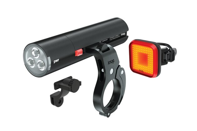 Sada světel KNOG PWR Road 700, Blinder Square Rear & PWR Mount