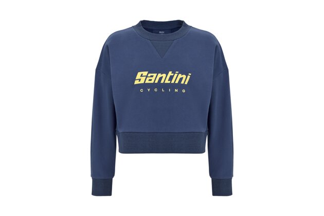 Krátká dámská mikina SANTINI Brand Blue