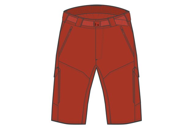 Kraťasy s vložkou ENDURA Hummvee Brick Red