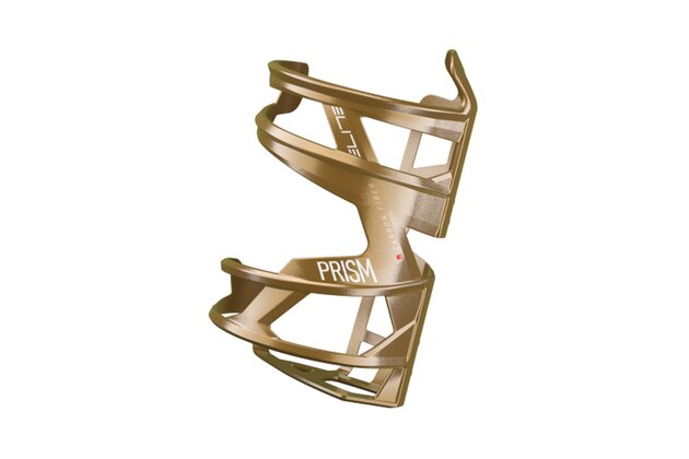 Košík na láhev ELITE Prism Carbon Metalic Gold/White