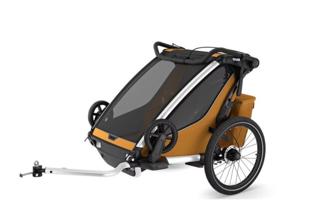 Dětský vozík THULE Chariot Sport 2 Double Natural Gold