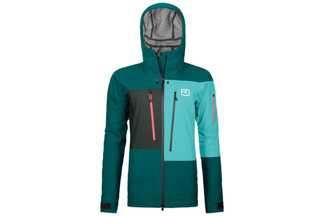 Dámská bunda ORTOVOX 3L Deep Shell Pacific Green